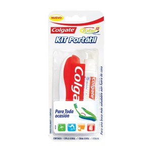 COLGATE CEPILLO KIT VIAJERO TOTAL 12 CEP + CREMA